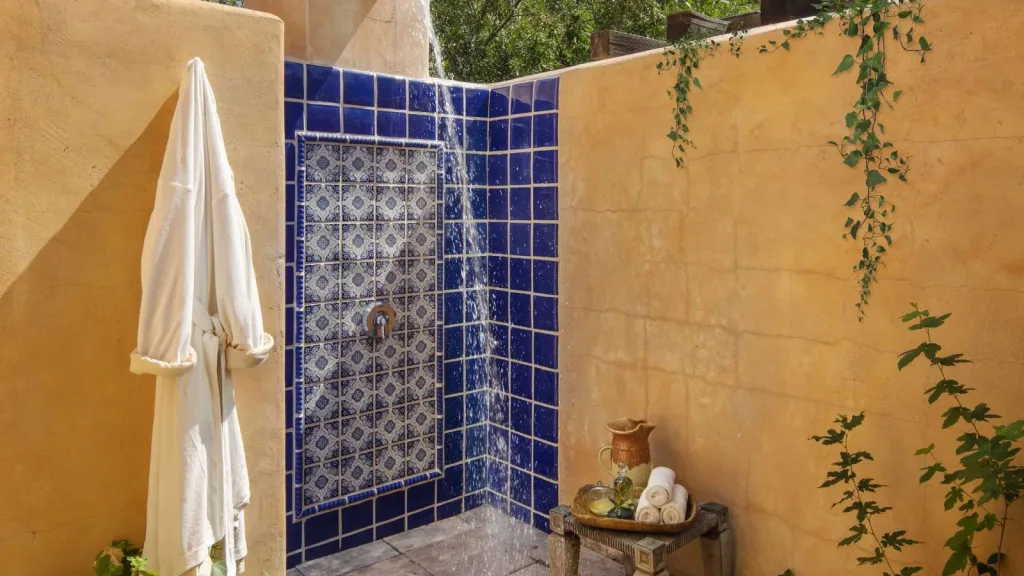 Outdoor shower at Royal Palms Resort & Spa